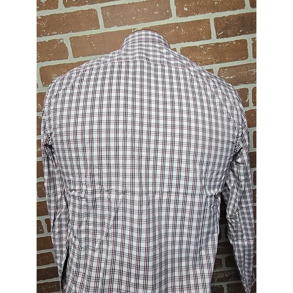 UNTUCKit Men's Shirt XS Slim Fit Long Sleeve Button-up Red / Black Gingham Dad - Picture 8 of 10